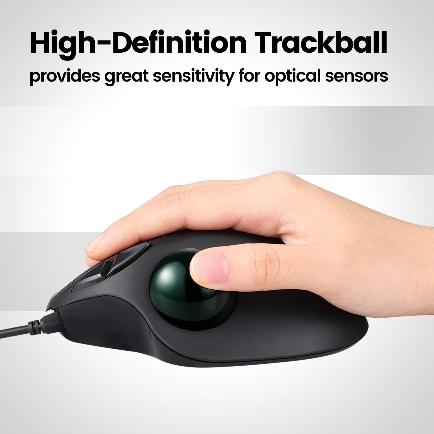 Perixx Peripro 303Glg Trackball, 1.34 Inch Replacement Ball For Perimice And M570, Glossy Green