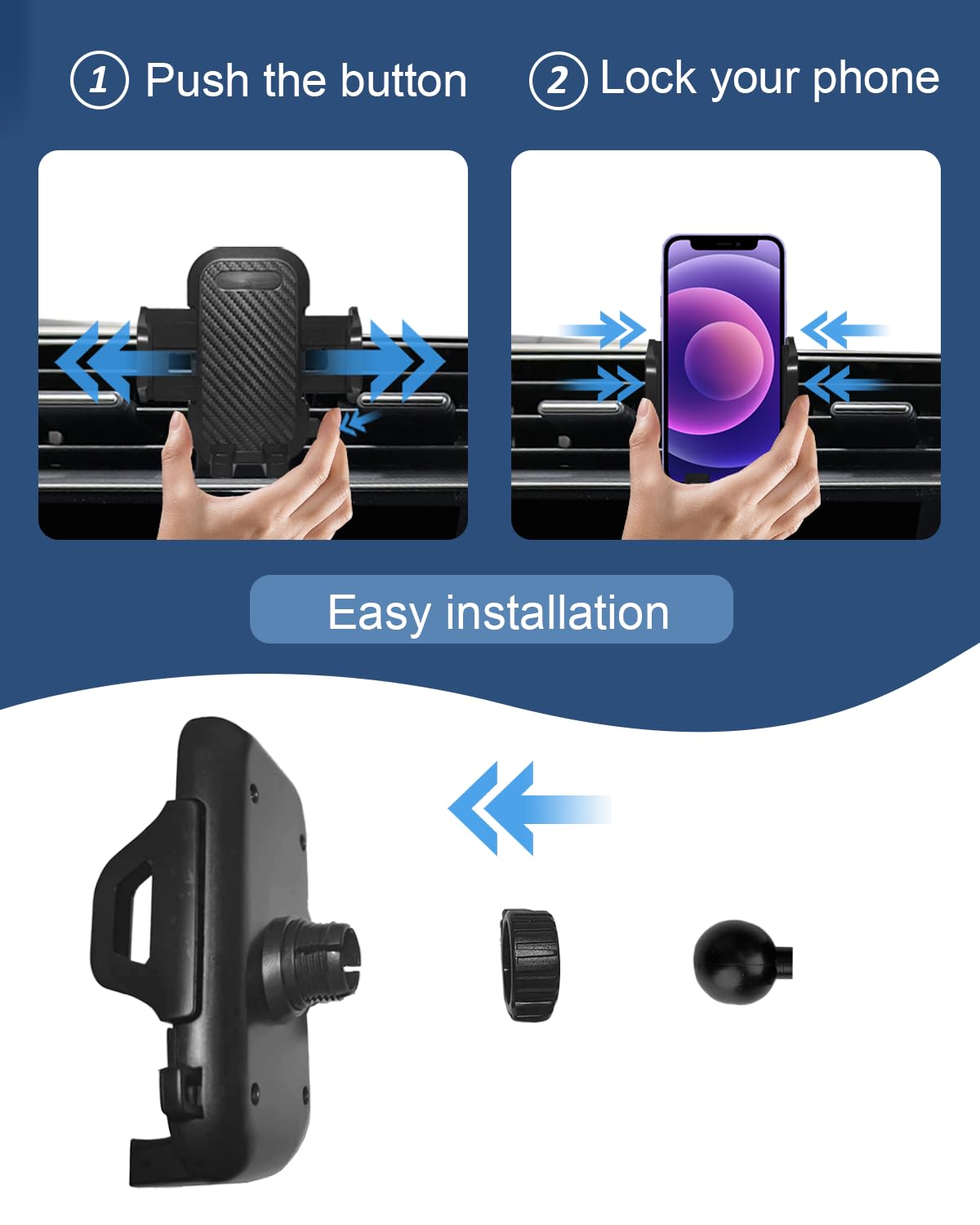 Oricarmes Civic Phone Mount Civic Phone Holder For 2025 2024 Civic Accessories Custom Fit For 2025 2024 2023 2022 Civic Compatib
