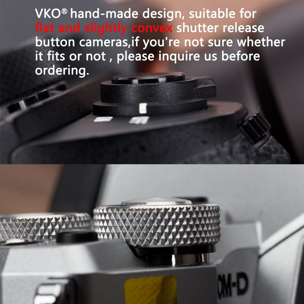 Vko Wood Soft Shutter Release Button Sticker Compatible With A7Riii A7Ii A7Iii A7Rii Rx100 V Iv Iii Ii A6000 A6300 A6400 X T100 X T1 10.5Mm Concave Surface Red(Wood Grain Random)