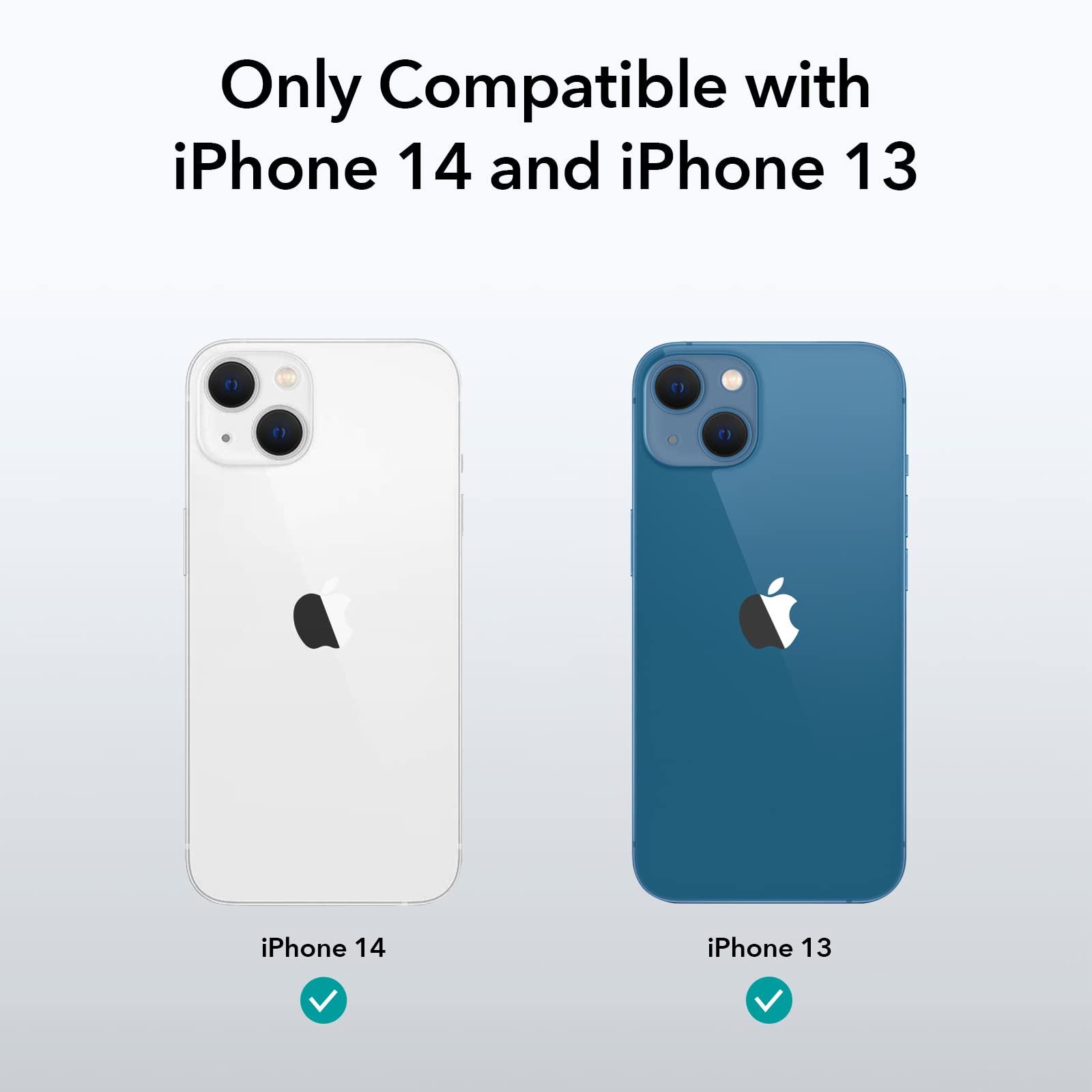 Esr Clear Case Compatible With Iphone 14 Case And Iphone 13 Case, Shockproof Thin Silicone Cover, Yellowing Resistant Slim Trans