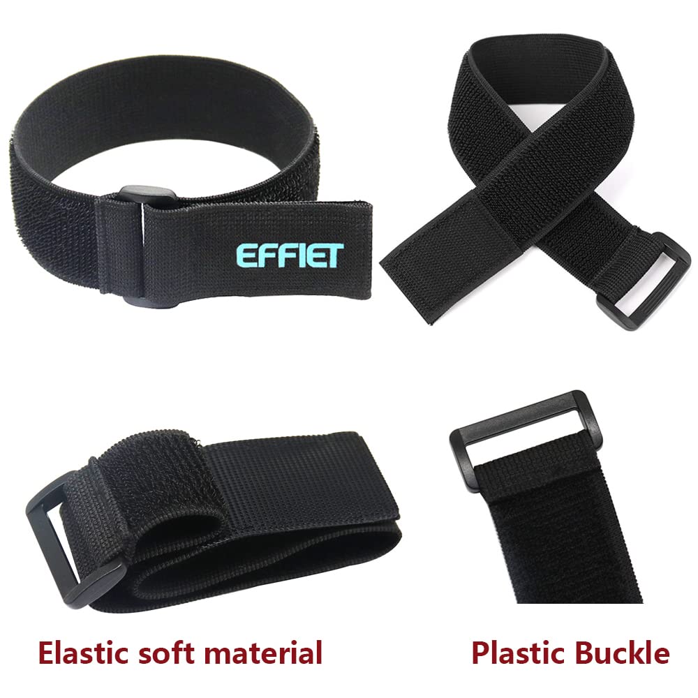 3 Packs Elastic Hook And Loop Cinch Adjustable Straps, Effiet Super Stretch Storage Strap Extension Cord Wrap Magic Securing Cor