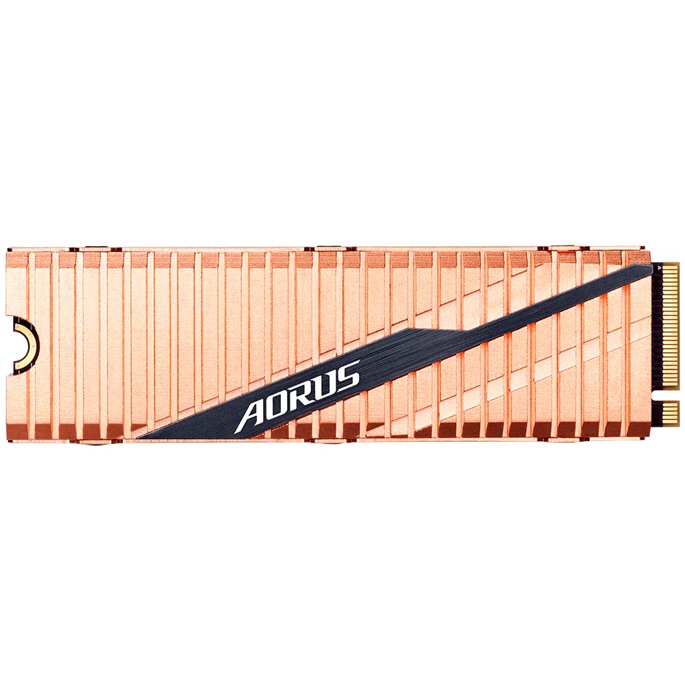 Gigabyte Aorus Nvme Gen4 M.2 1Tb Pci Express 4.0 Interface High Performance Gaming, Full Body Copper Heat Spreader, Toshiba 3D N