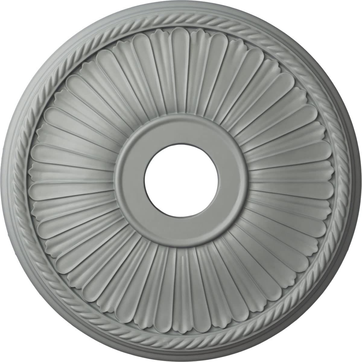Ekena Millwork Cm20Be1 Berkshire Ceiling Medallion, 20 1/8''Od X 3 7/8''Id X 1 7/8''P, Factory Primed