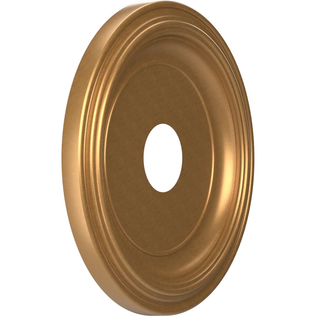 Ekena Millwork 16Od X 3 1/2Id X 1 3/8P Traditional Thermoformed Pvc Ceiling Medallion (Fits Canopies Up To 9 1/2), Bright Coat G