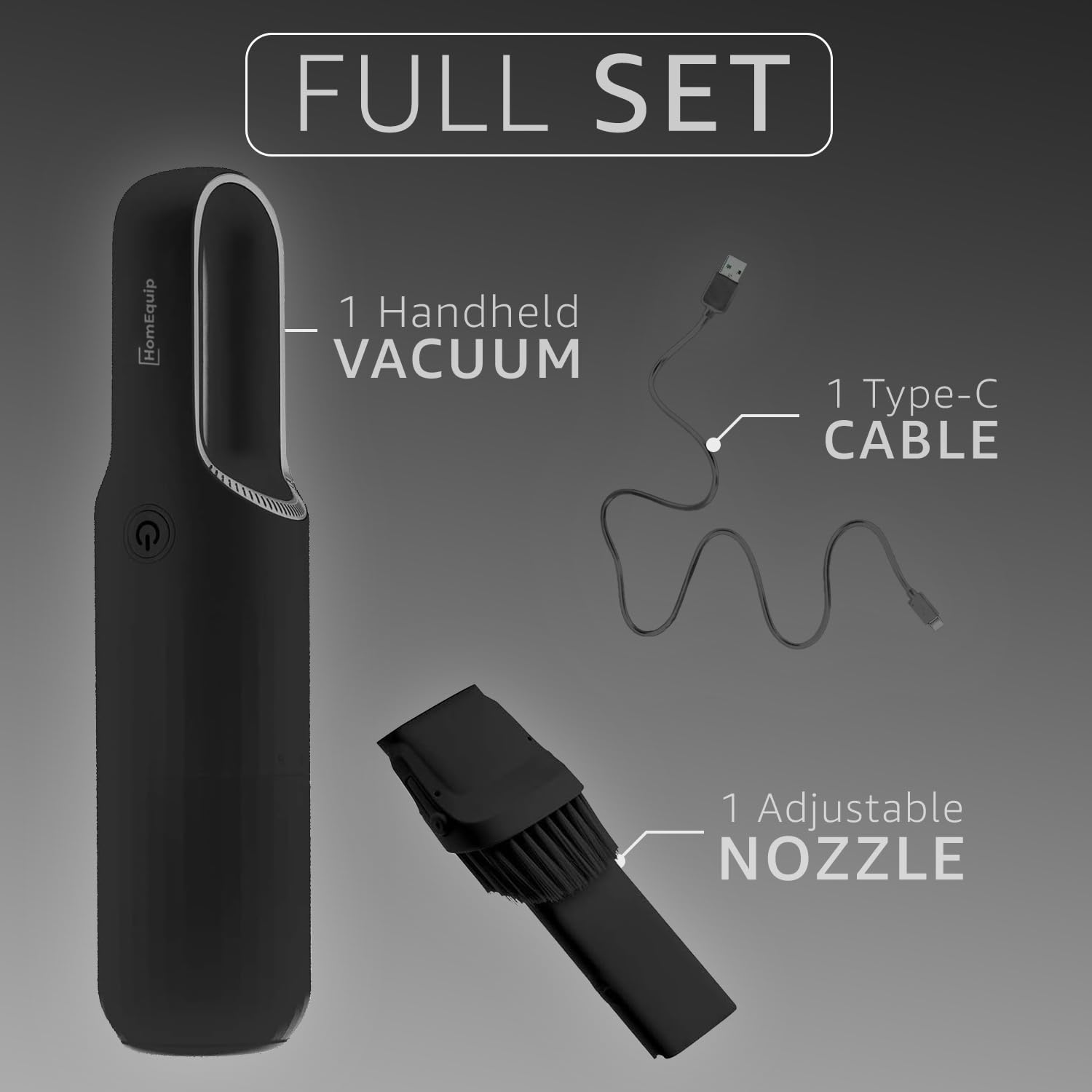 Homequip Handheld Portable Cordless Vacuum Cleaner   Easy To Use, Lightweight, Compact Design   Hand Vacuum For Dust Pet Hair Di