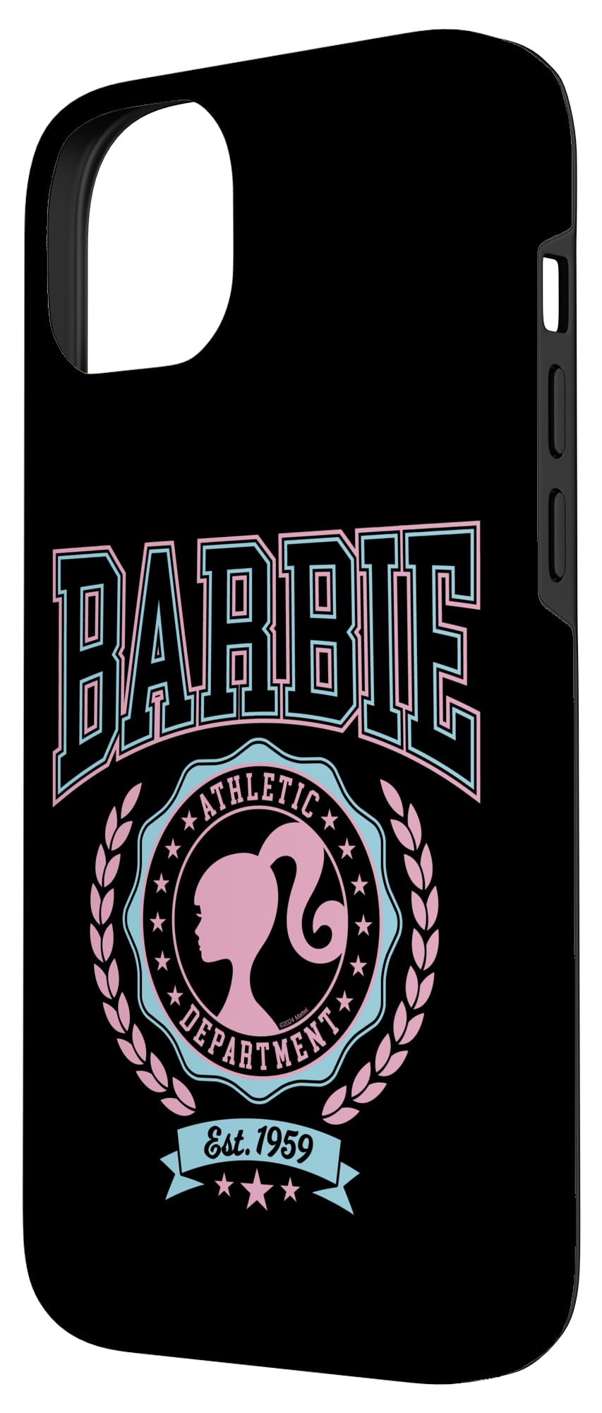 Iphone 14 Plus Barbie   Varsity Athletic Department Silhouette Logo Case