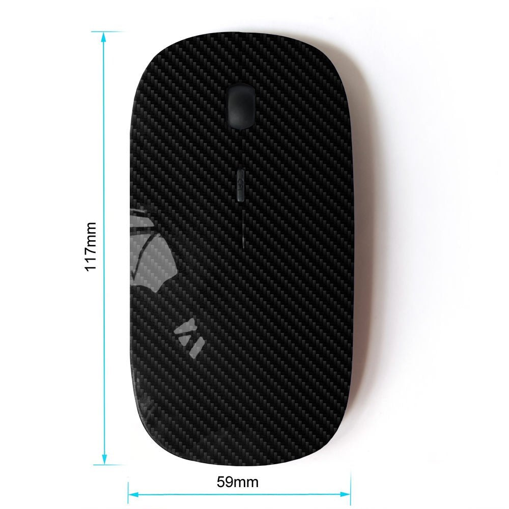 Koolmouse [ Optical 2.4G Wireless Mouse [ Carbon Fiber Pattern Grey Black Minimalist ]
