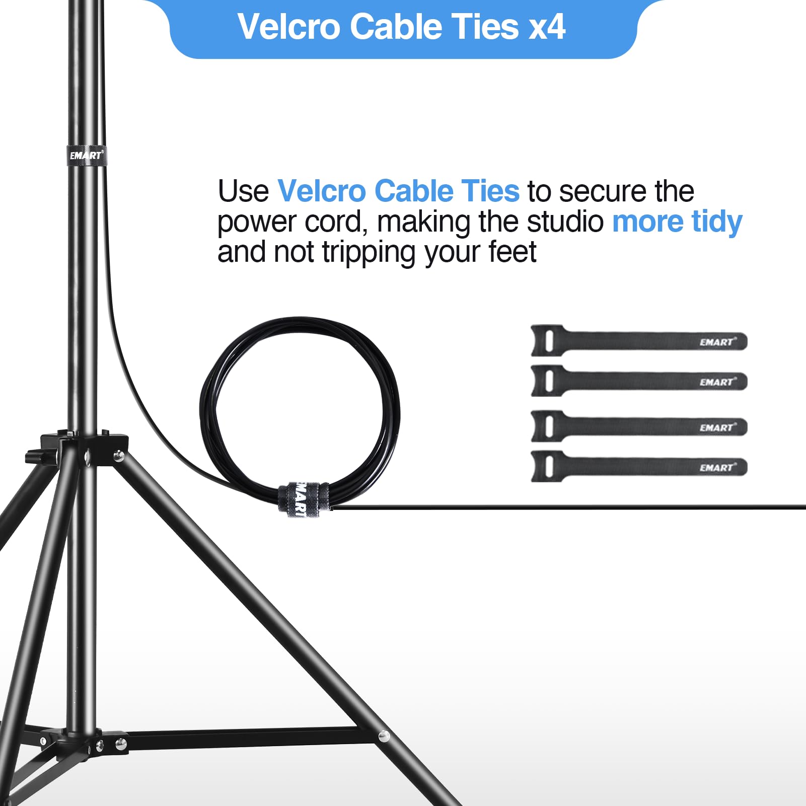 Emart Softbox Lighting Kit, 20''X28'' Soft Box Lights Photography Accessories With 125W 5500K Cfl Light Bulbs, Professional Came