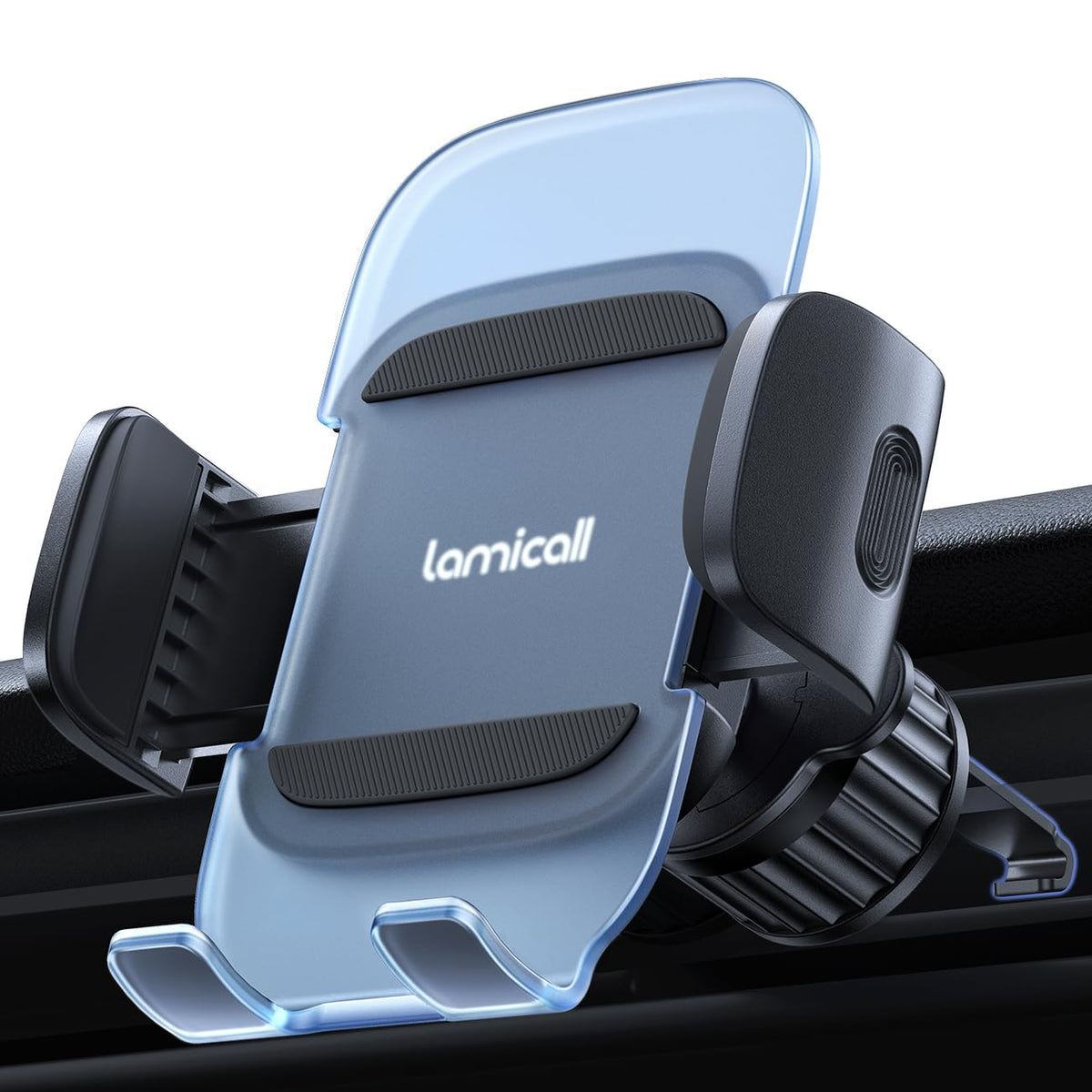Lamicall Phone Holder Car Vent - Upgraded Spring Clip [Big Phone Friendly] Air Vent Cell Phone Mount For Car Hands Free Automobi