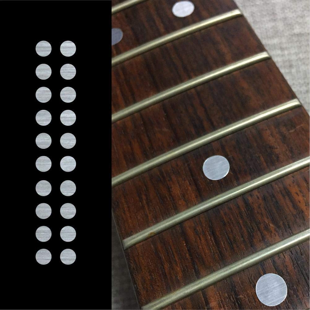 Inlaystickers 1/4(6.35mm) Dot Fret Markers - Metallic