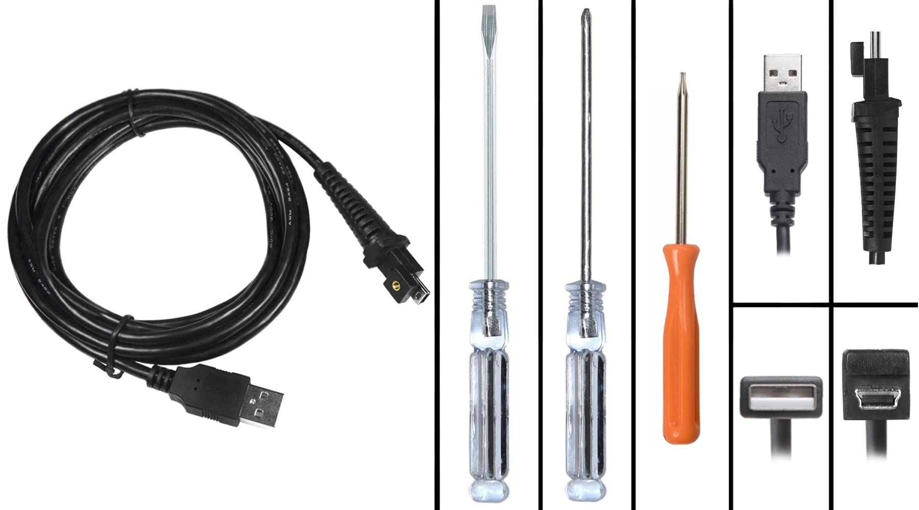 Compatible Nuance Dragon Powermic Iii Microphone Cable - Easy To Replace (9 Straight Cord)