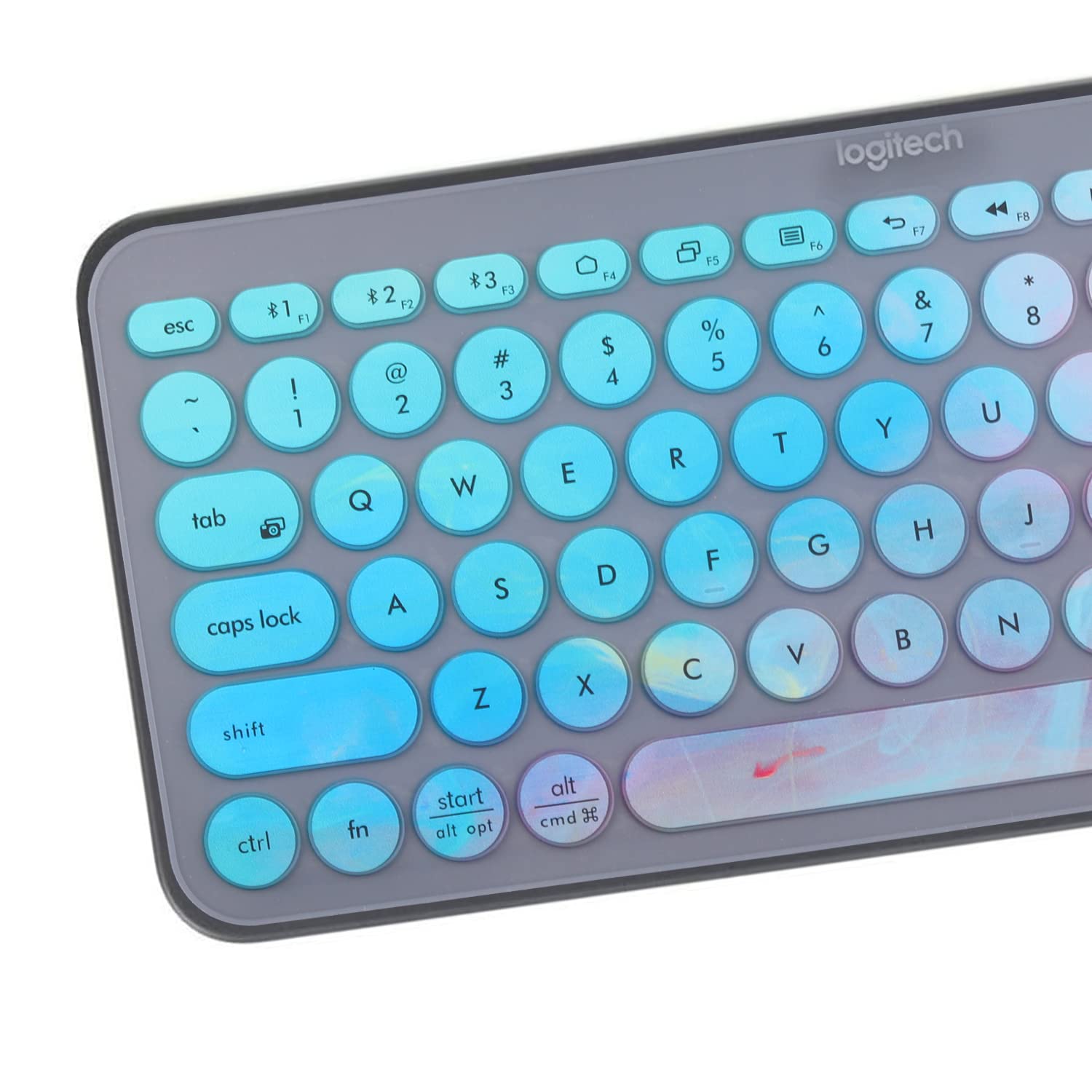 Colorful Keyboard Cover For Logitech K380 Pebble Multi Device Bluetooth Keyboard/Logitech Pebble Keys 2 K380S/Logitech K380 Mult