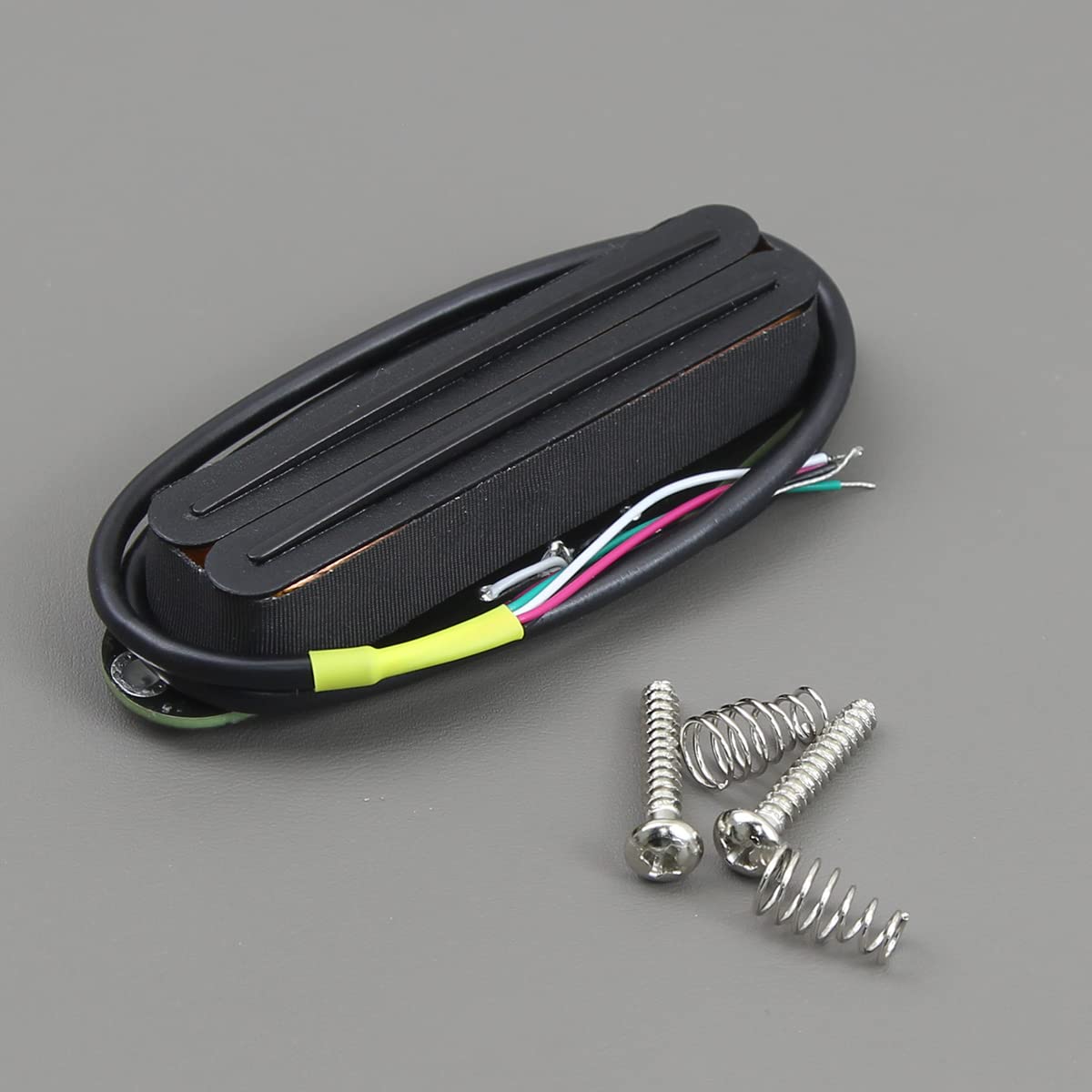 Fleor Dual Hot Rail Humbucker Single-Coil-Sized Guitar Humbucker Pickup(12-13K), Full Black