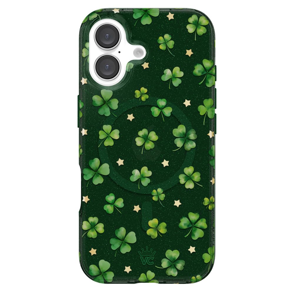 VELVET CAVIAR for iPhone 16 Plus Case - Compatible with MagSafe - 10ft Drop Tested - Green St Patrick s Day Cases - Lucky Clove