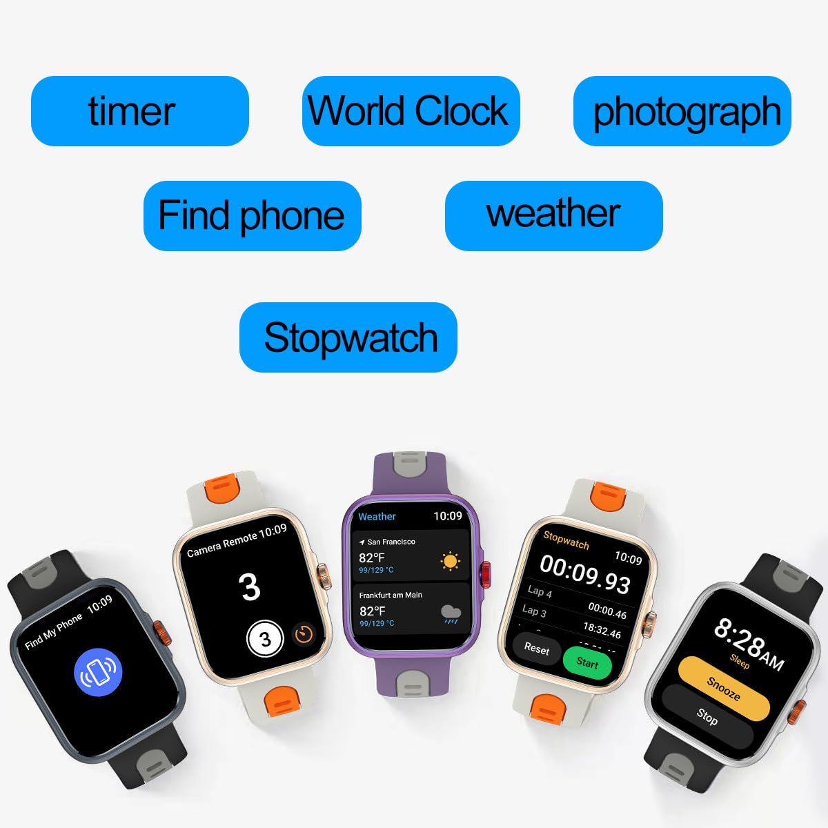 Rainbuvvy Smart Watch Built-In Gps 1.78'' Amoled Hd Display Smartwatch Bluetooth Call & Receive Text & Sleep Tracker Waterproof