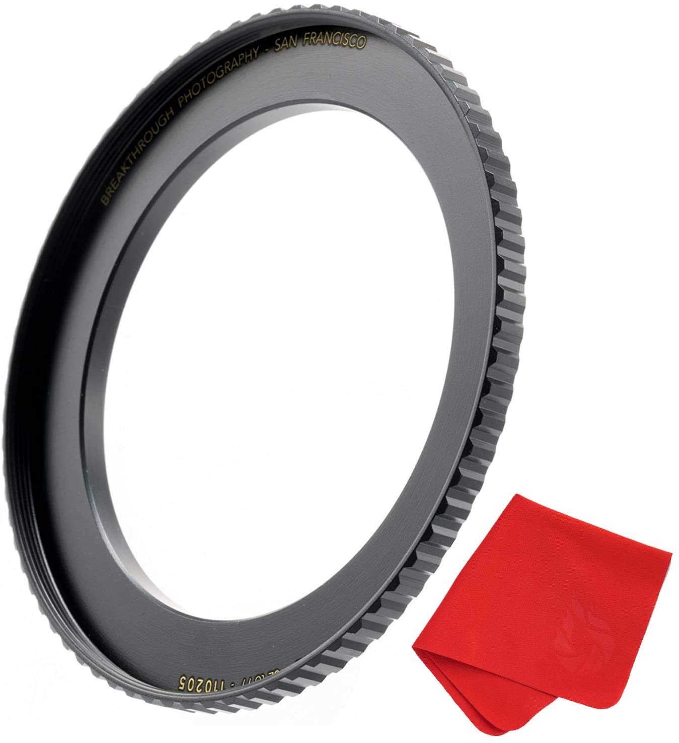 Breakthrough Photography 86Mm To 95Mm Step Up Lens Adapter Ring For Filters, Made Of Cnc Machined Brass With Matte Black Electro