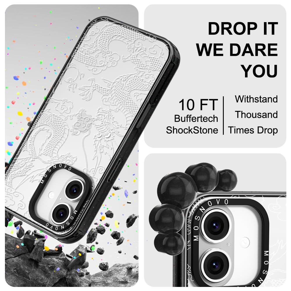 Mosnovo Case For Iphone 16 Plus, [10Ft 4X Military-Grade Drop Protection] Durable & Shockproof Phone Case Cover Design For Iphon