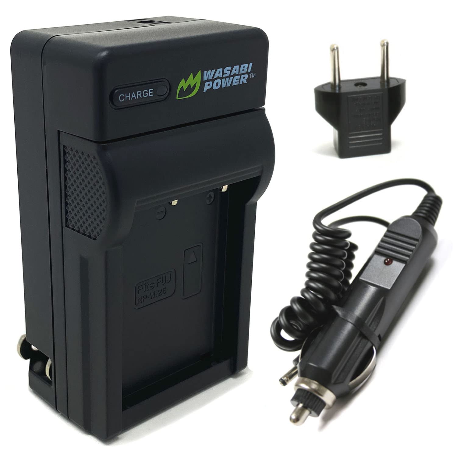 Wasabi Power Battery Charger for Fujifilm NPW126, BCW126 and Fuji FinePix HS30EXR, HS33EXR, HS35EXR, HS50EXR, XA1, XE1, XE2
