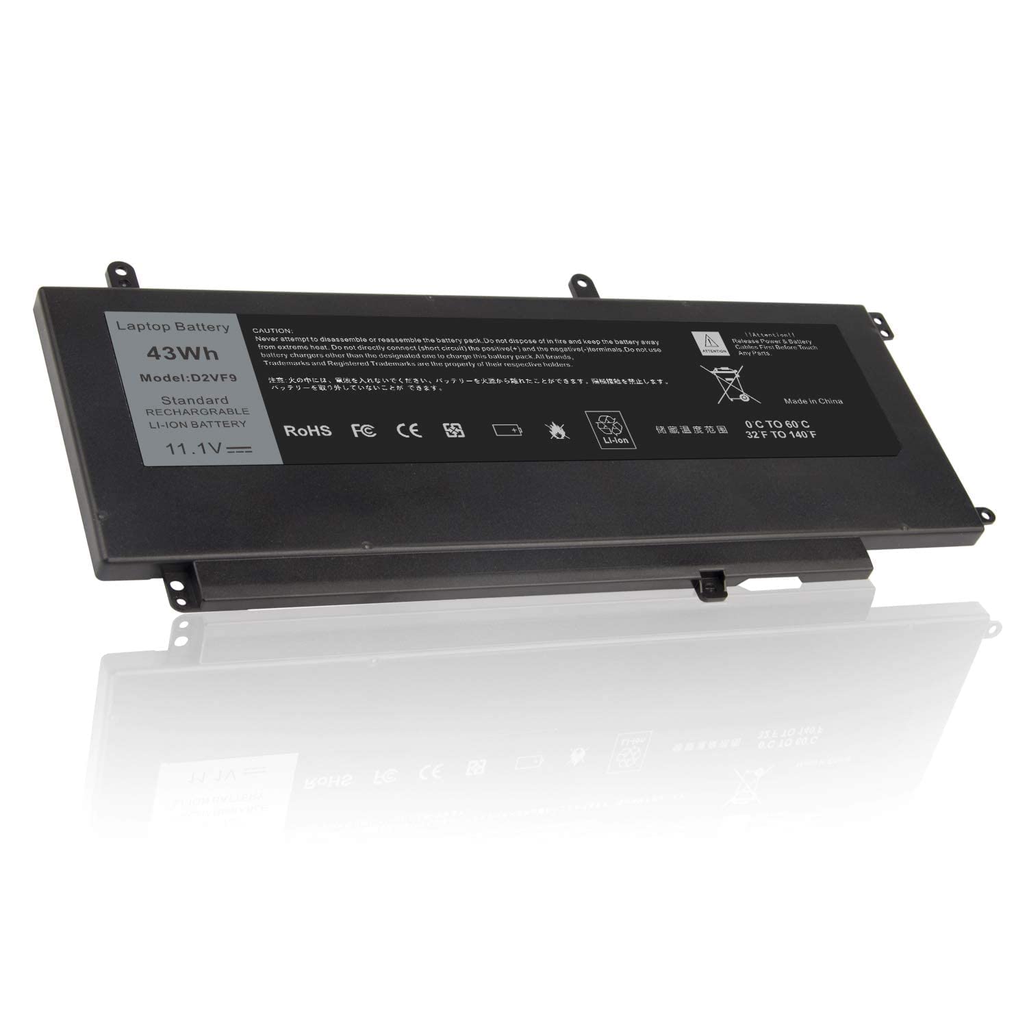 Tree.Nb D2Vf9 Battery Replacement For Dell Inspiron 15 7547 7548 0Pxr51 Pxr51 11.1V 45Wh