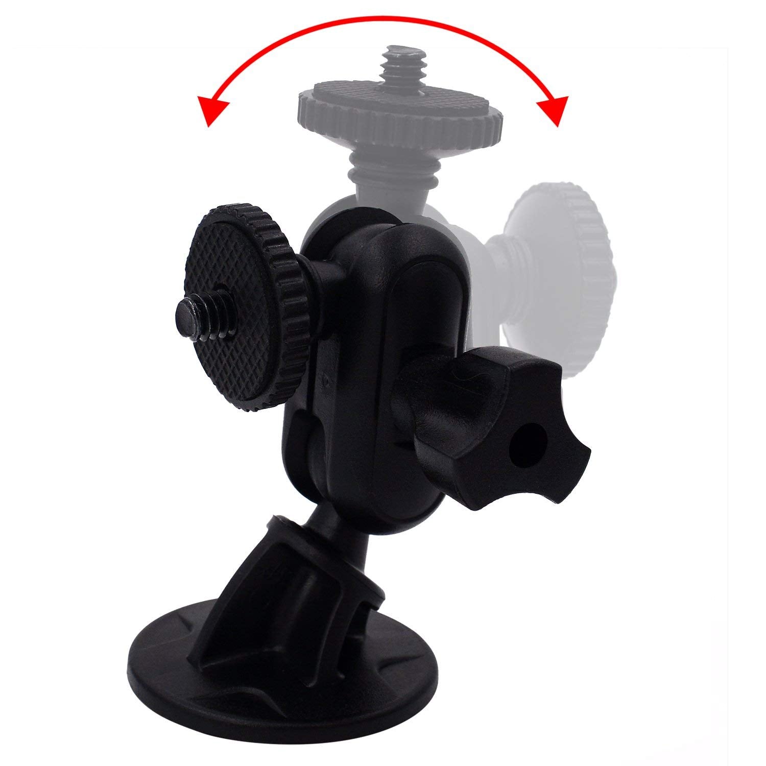 Isaddle Ch01C 1/4'' Thread Camera Mount Holder Mini Adhesive 16Mm Base   Dash Cam Permanent Tripod Windshield/Dashboard Mount Ho