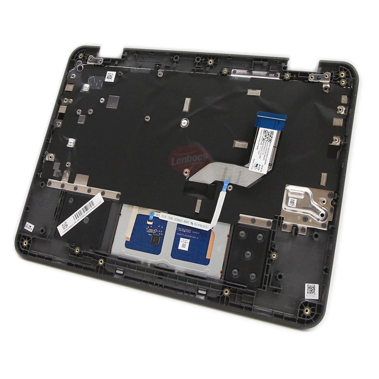 Partsatoz Laptop Palmrest Upper Case Top Cover With Keyboard And Touchpad Assembly Replacement For Lenovo 100E Chromebook Gen 3