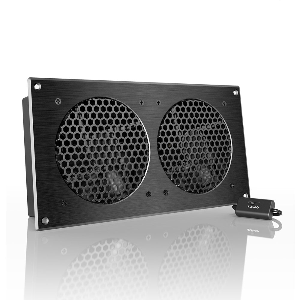 Ac Infinity Airplate S7, Quiet Cooling Fan System 12'' With Speed Control, For Home Theater Av Cabinets