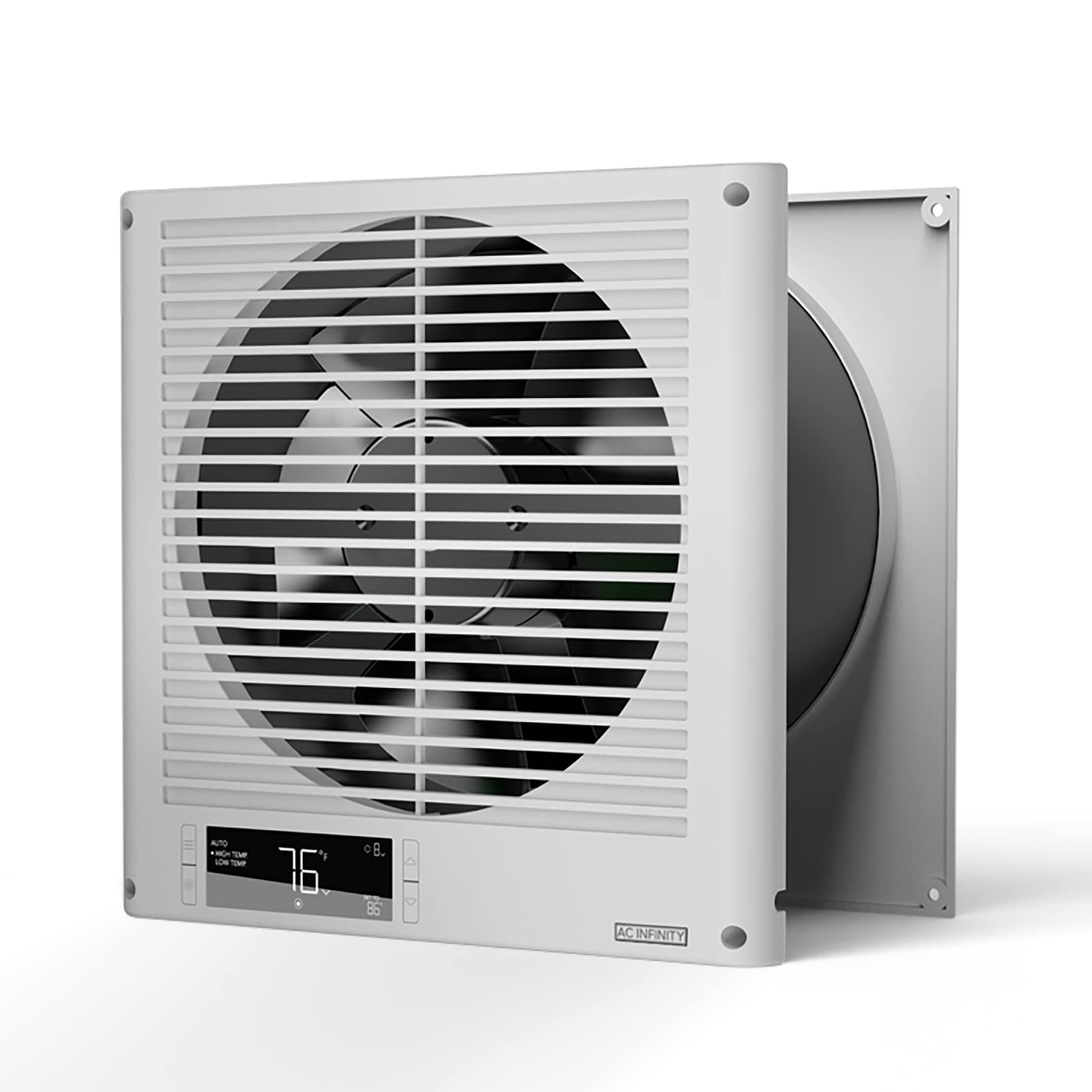 Ac Infinity Room To Room Fan 8   , Two Way Airflow Through The Wall Fan With Temperature Controller, Precise 10 Speed Quiet In W
