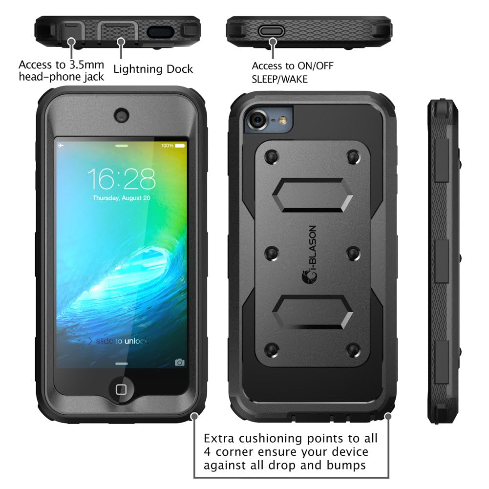 I-Blason Armorbox Case Designed For Ipod Touch 7/6/5, Full Body Case With Built-In Screen Protector For Apple Ipod Touch 5Th/6Th