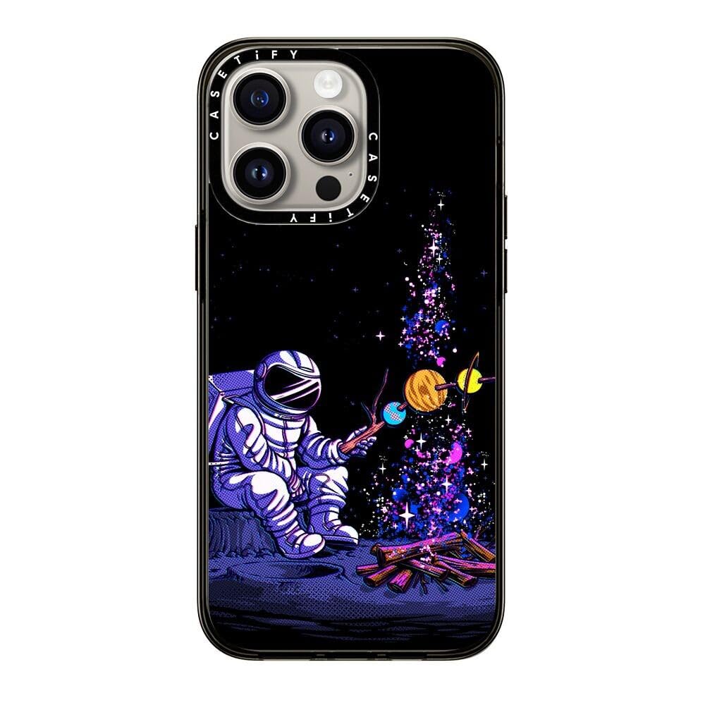 Casetify Compact Iphone 15 Pro Max Case [2X Military Grade Drop Tested / 4Ft Drop Protection]   Stars Prints   Moon Camping   Cl