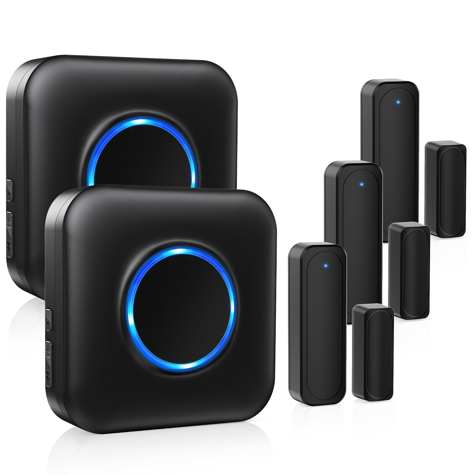 Door Chime Bistee Wireless Door Alarm Contact Sensor Door Open Bell 600 Ft Range With 58 Chimes 5 Volume Levels Led Indicator Fo