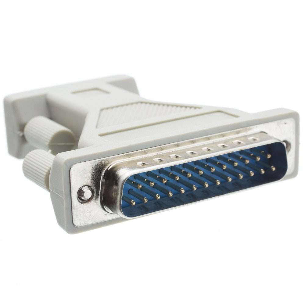Cablewholesale Gray Serial/At Modem Adapter   Employ This Adapter For Converting A Db9 Modem Cable To A Db25 Modem Cable
