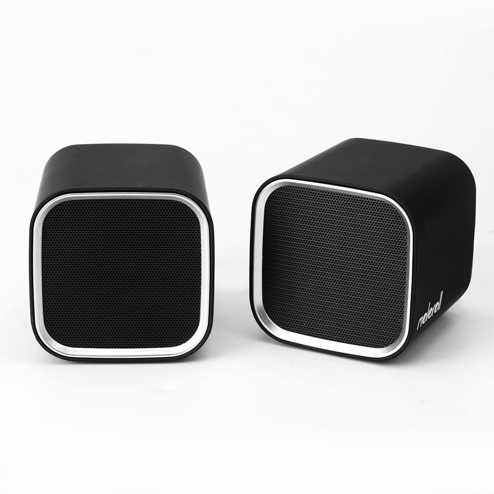 Moloroll Computer Speakers For Desktop Pc, Laptop, Mac, Usb Powered, Small Wired 2.0 Channels Dual Stereo Clear With Bass Less D
