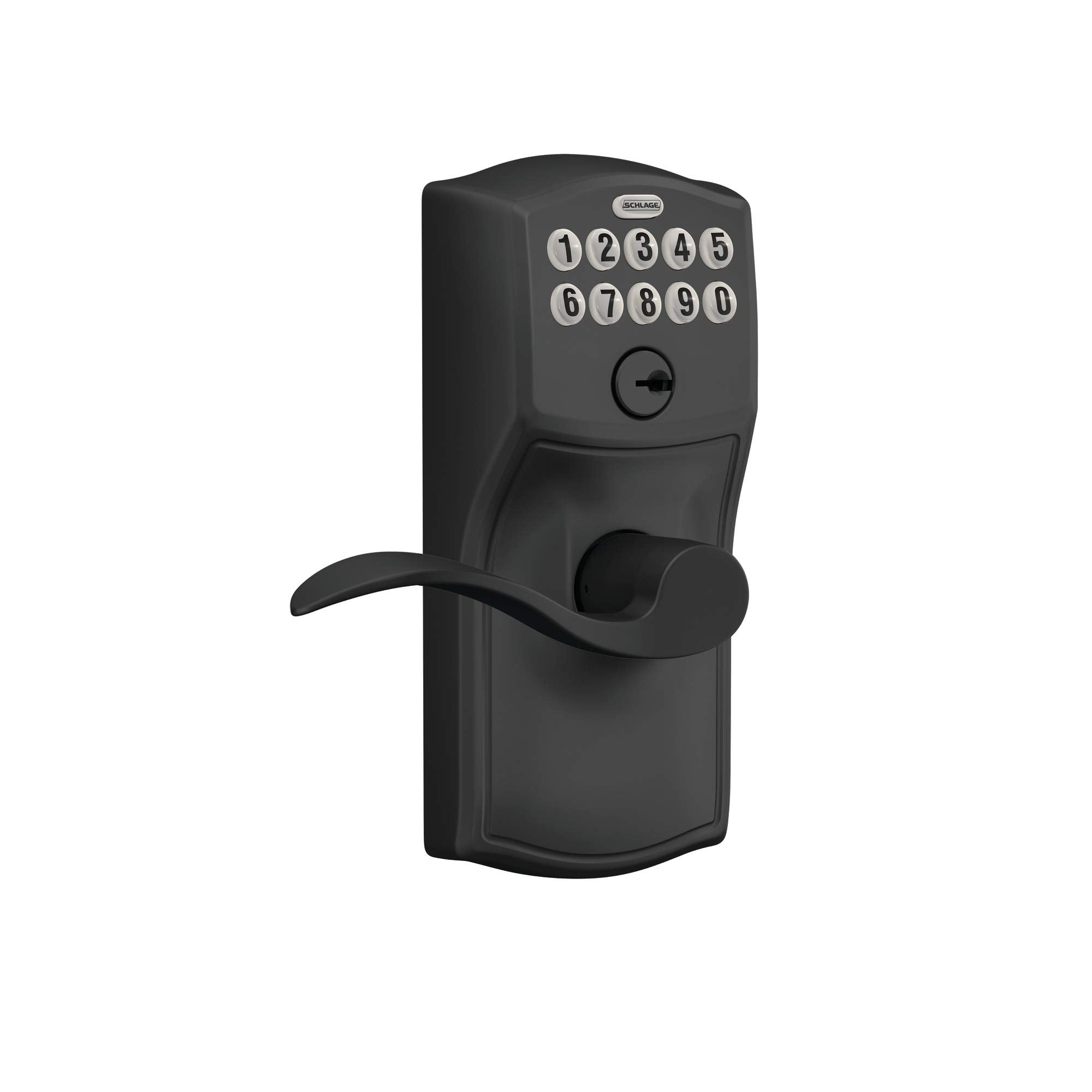 Schlage Fe595 Cam 622 Acc Keypad Entry With Flex Electronic Lock, Matte Black