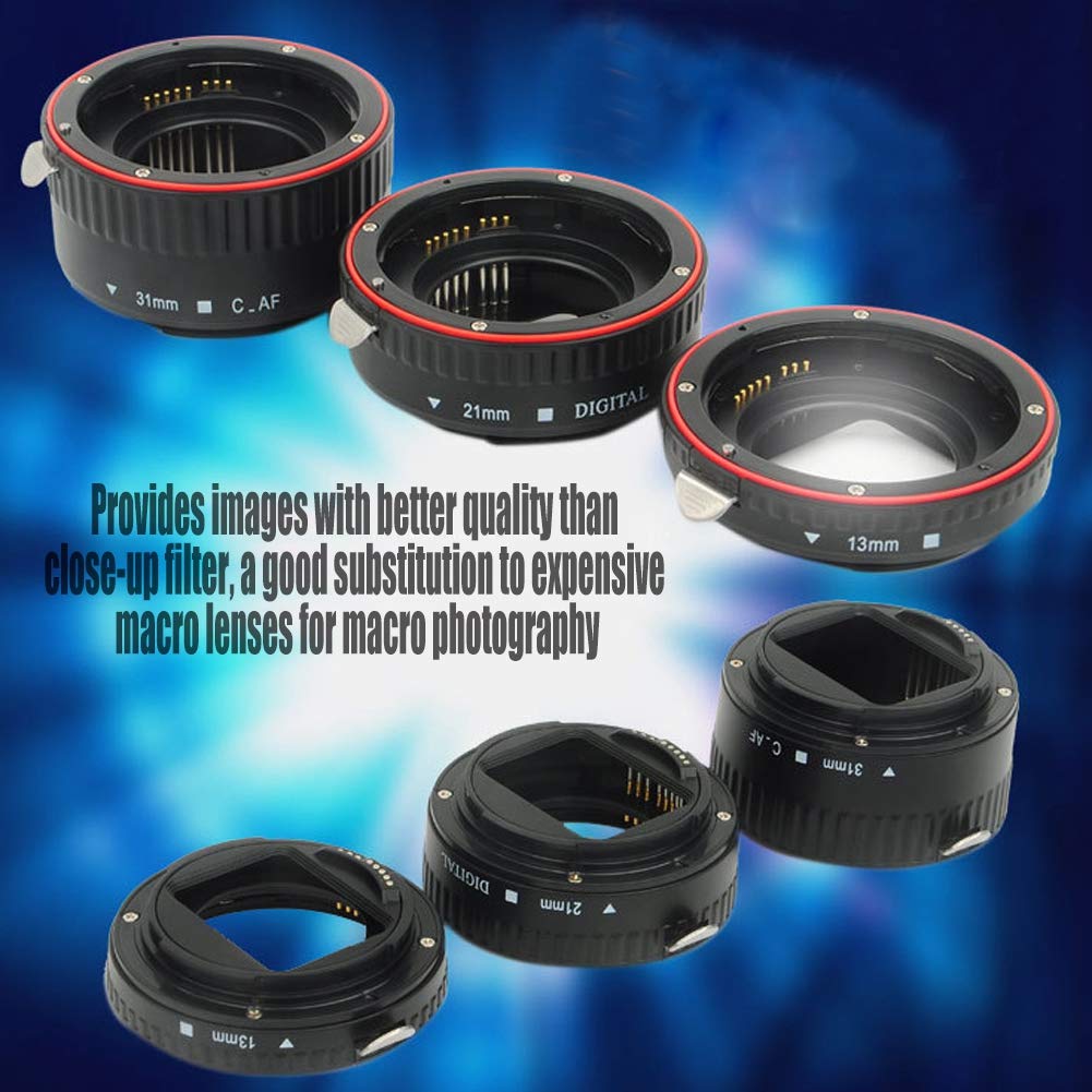 Tosuny Metal Auto Focus Macro Extension Tube Set for EF Mount