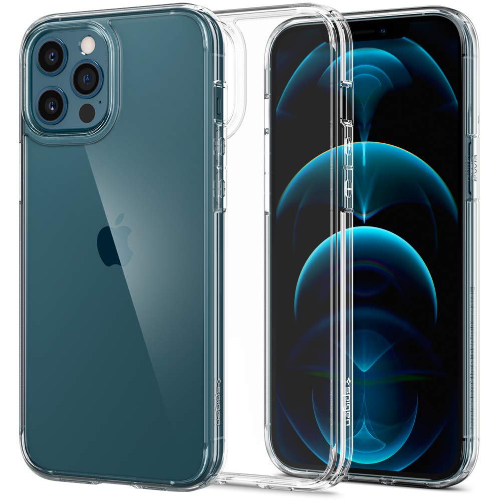 Spigen Ultra Hybrid Anti Yellowing Pc Back] Designed For Iphone 12 Pro Max Case (2020)   Crystal Clear