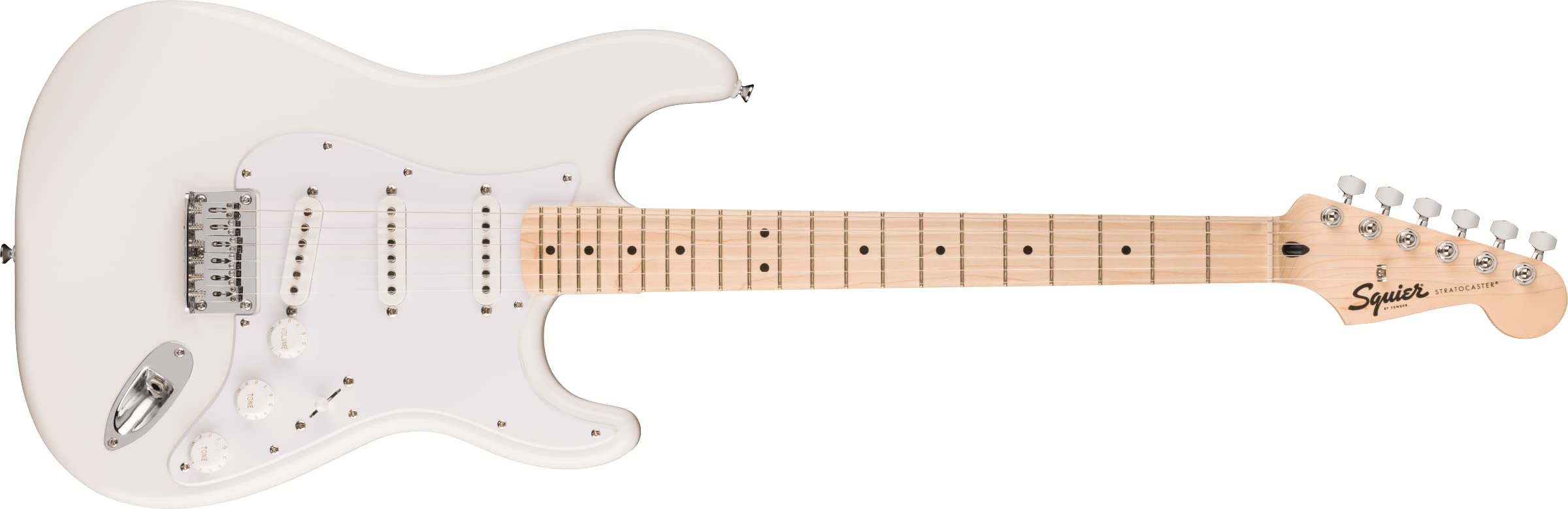Fender Squier Sonic Stratocaster HSS Electric Guitar, Laurel Fingerboard, White Pickguard - Surf Green