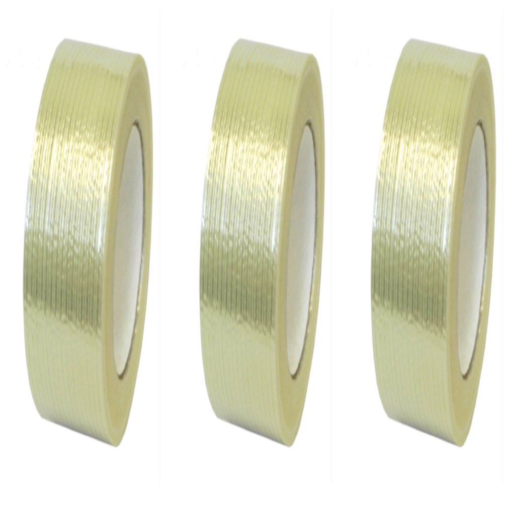 Ggr Supplies Tru Fil 795 Filament Strapping Tape: 60 Yds (4 Mil) (1 In X 60 Yds (Pack Of 3))