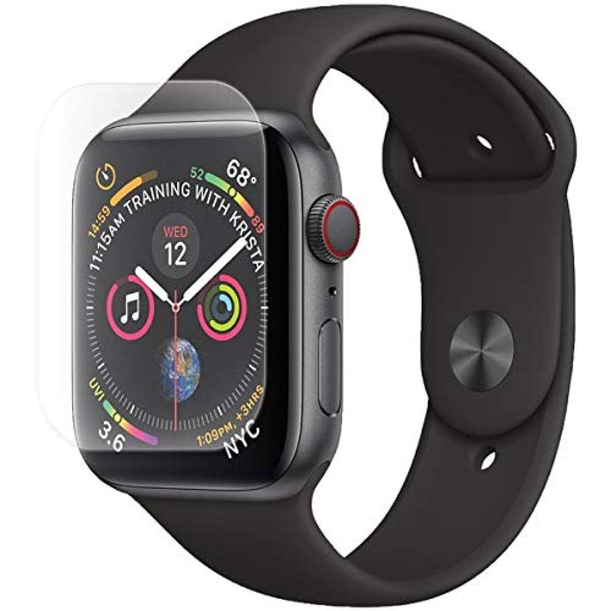 zNitro Nitro Shield Tempered-Glass Screen Protector for Apple Watch, 2 pk (44mm) (IVB716899)