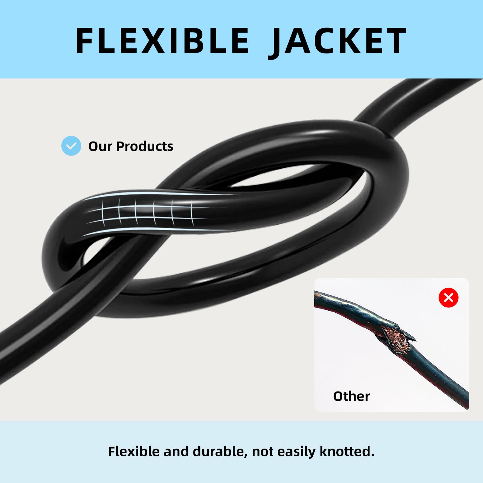 Ep 100 Ft Outdoor Extension Cord   12/3 Sjtw Heavy Duty Black Extension Cable With 3 Prong Grounded Plug   Power Cord For Lawn,