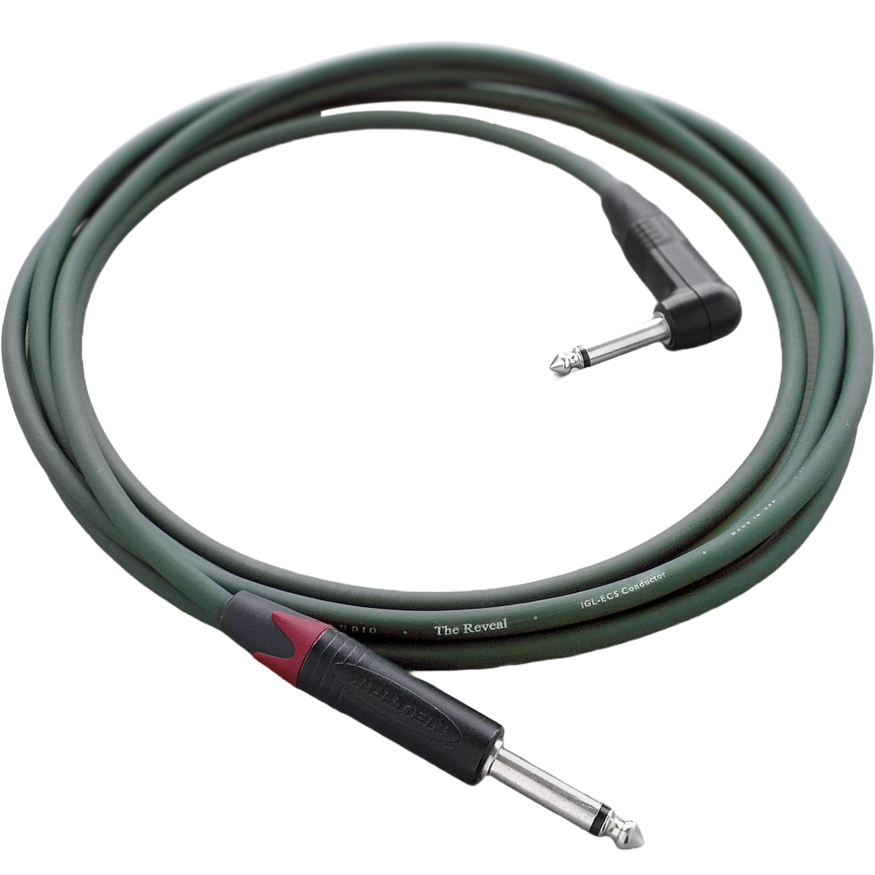 Evidence Audio The Reveal Instrument Cable Right to Straight Plugs 20 feet (6 m)