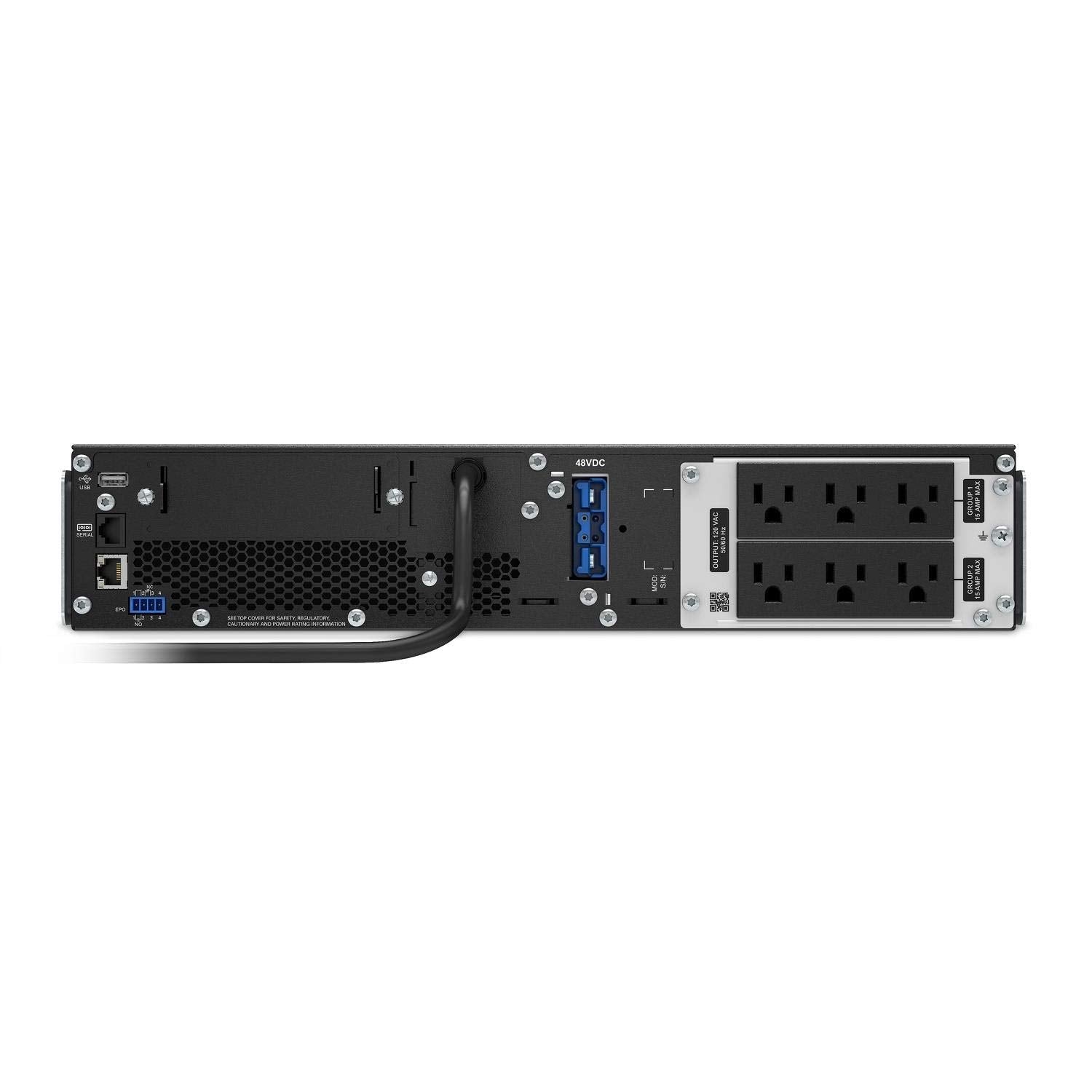 Apc Ups 1000Va Smart Ups, Single Phase Online Ups Srt1000Rmxla, Pure Sine Wave Uninterruptible Power Supply, Rack Mount Ups