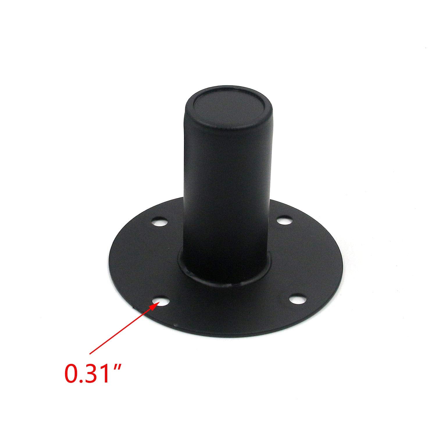 T Tulead Speaker Mount Stand Top Bracket 4.21''  3.15'' Speaker Cabinet Pole Mount Speaker Stand Mounts Pack Of 2
