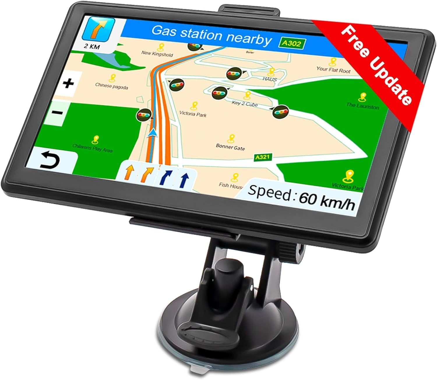 GPS Navigator for Car, 7 GPS Navigation System for Truck Commercial Drivers 2026 with US/CA/MX Offline Map, Lifetime Free Update