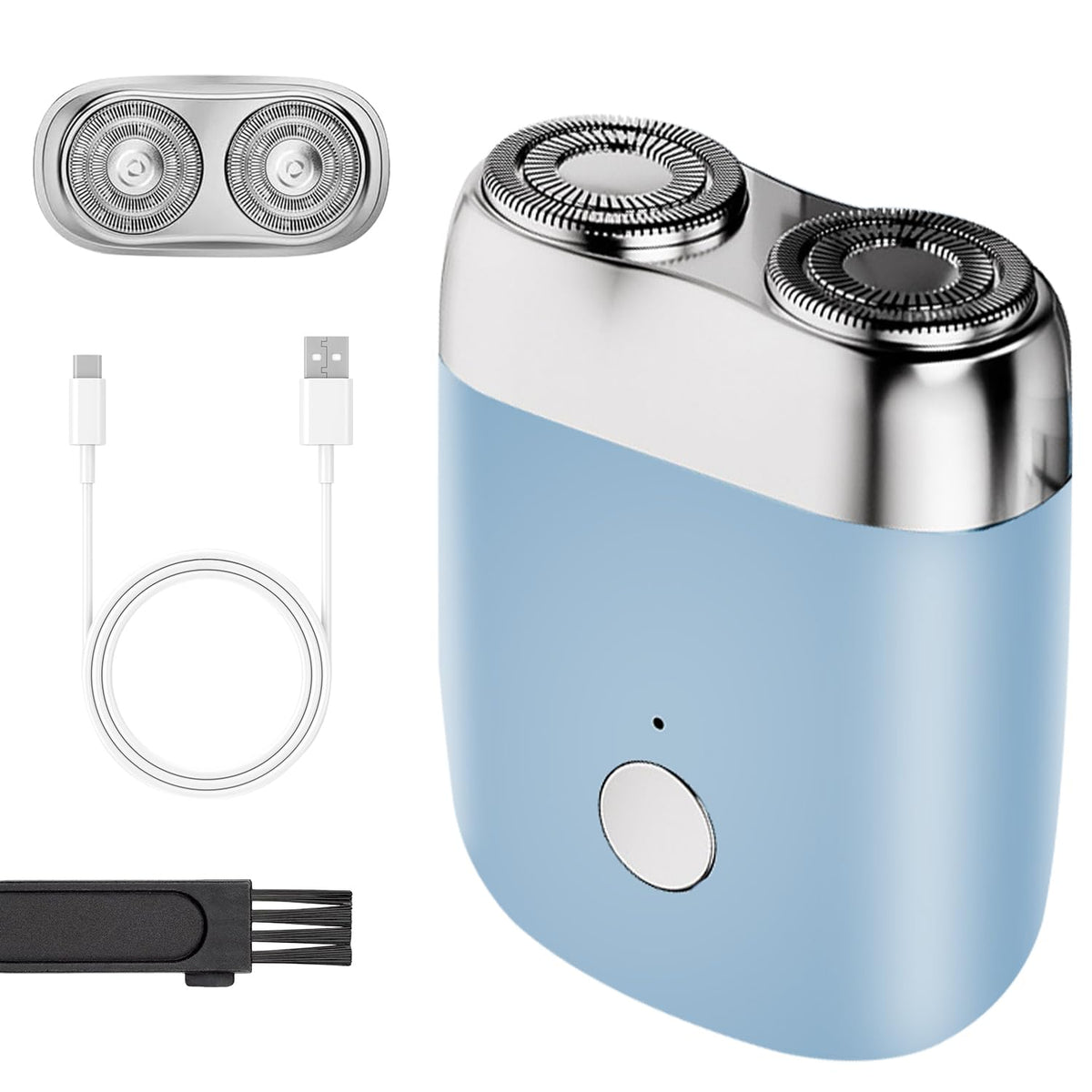 New Model Mini Dual Head Electric Shaver, Upgrade Pocket Shaver, Washable Double Head Razor, Usb Electric Mini Portable Razor, R