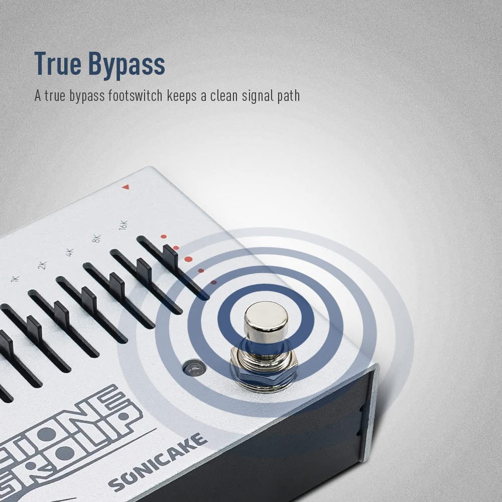 Sonicake Eq Equalizer Guitar Effects Pedal Tone Group 10-Band