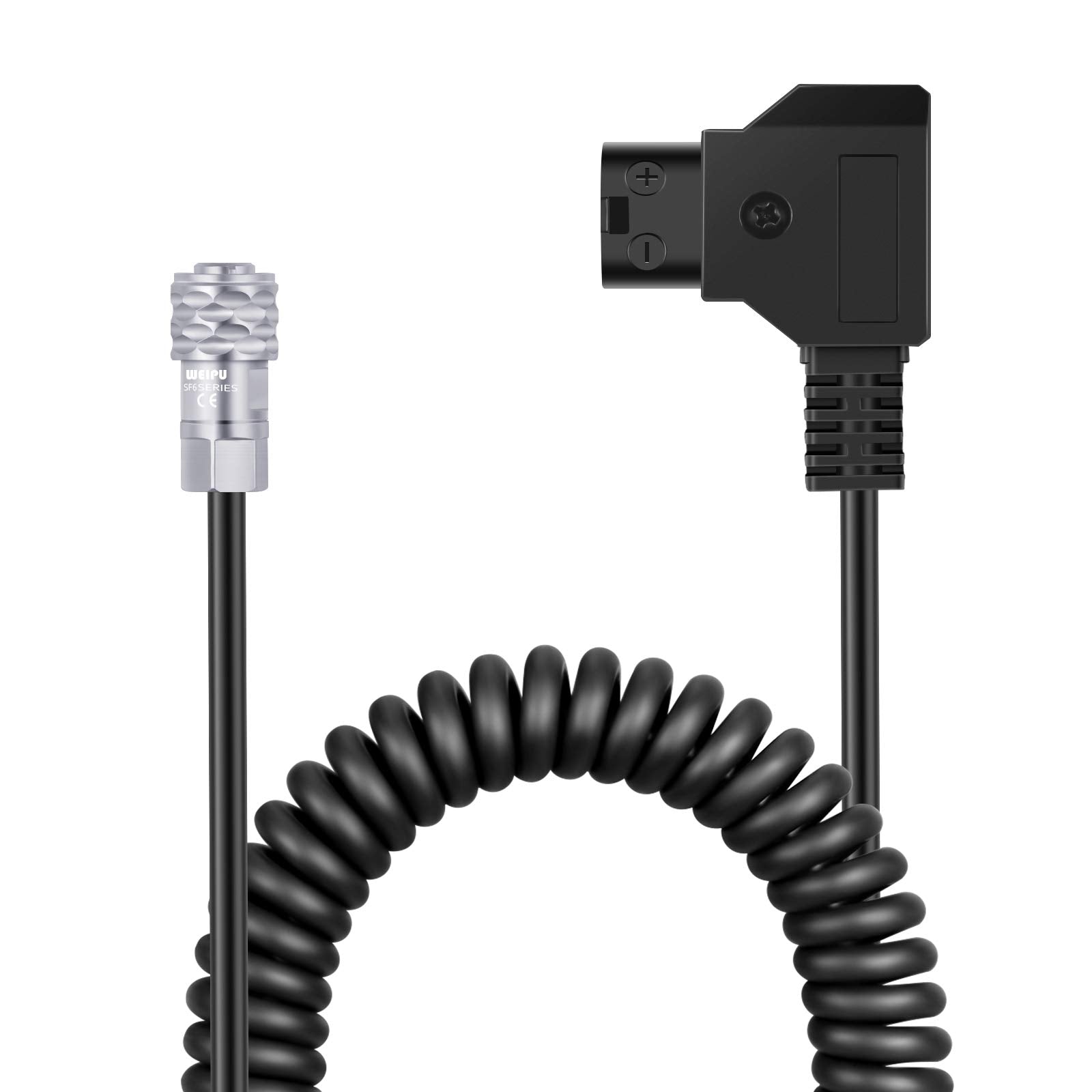 Neewer D-Tap to BMPCC 4K/6K Coiled Power Cable Compatible with Blackmagic Pocket Cinema Camera 4K/6K Gold Mount V Mount Battery 