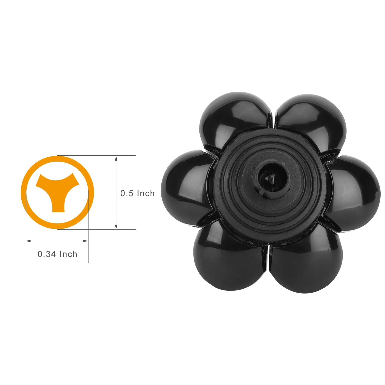 2Pc 7D Men'S Electric Shaver Replacement Heads, Razor Head Shavers For Bald And Face, Shaving Beard Cutter For Men With Brush Ac