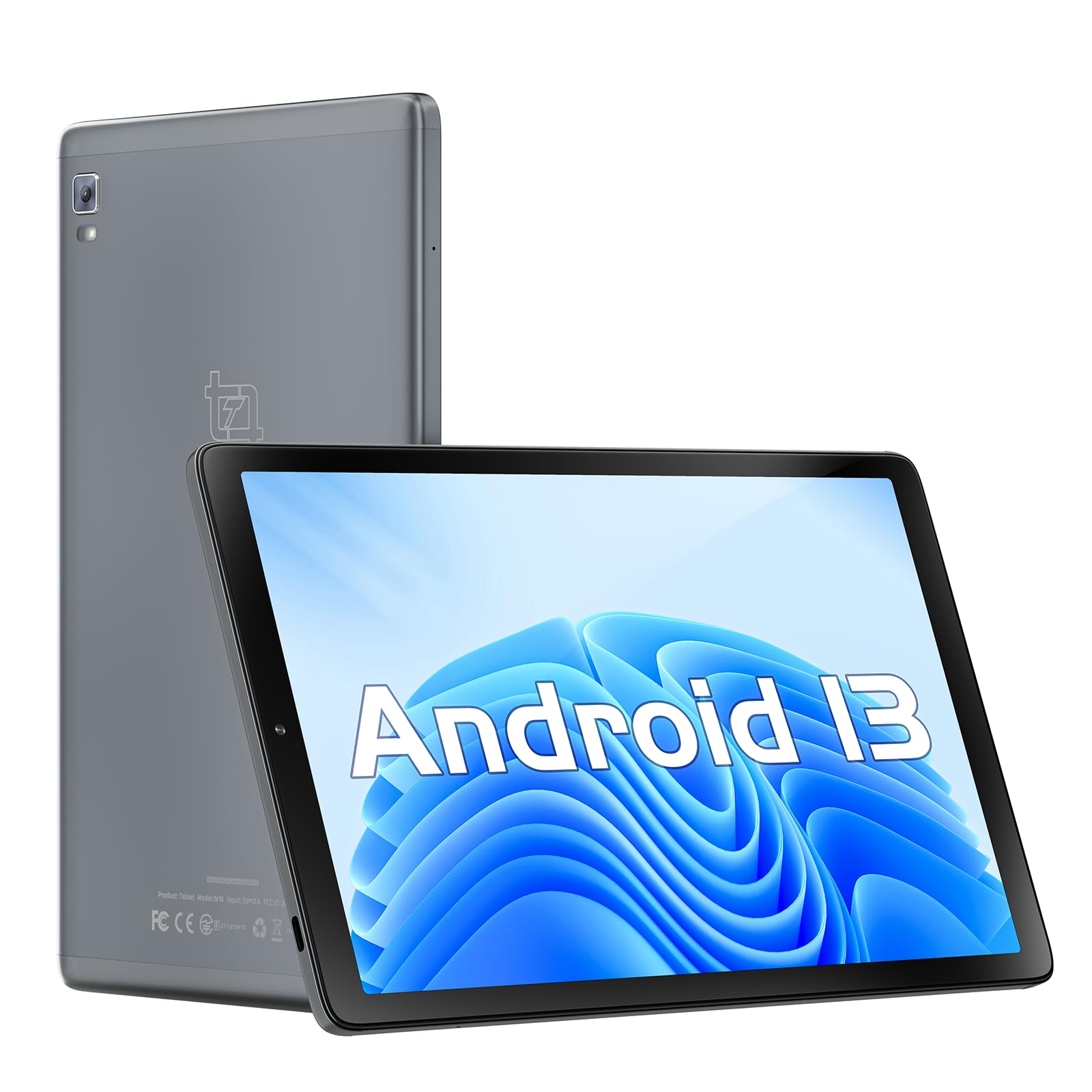 Topsand Latest Android 13 Tablet, 10.1 Inch Tablet With 2.0 Ghz Quad Core Processor, 64Gb Rom, 1Tb Expandable, Dual Auto Focus C