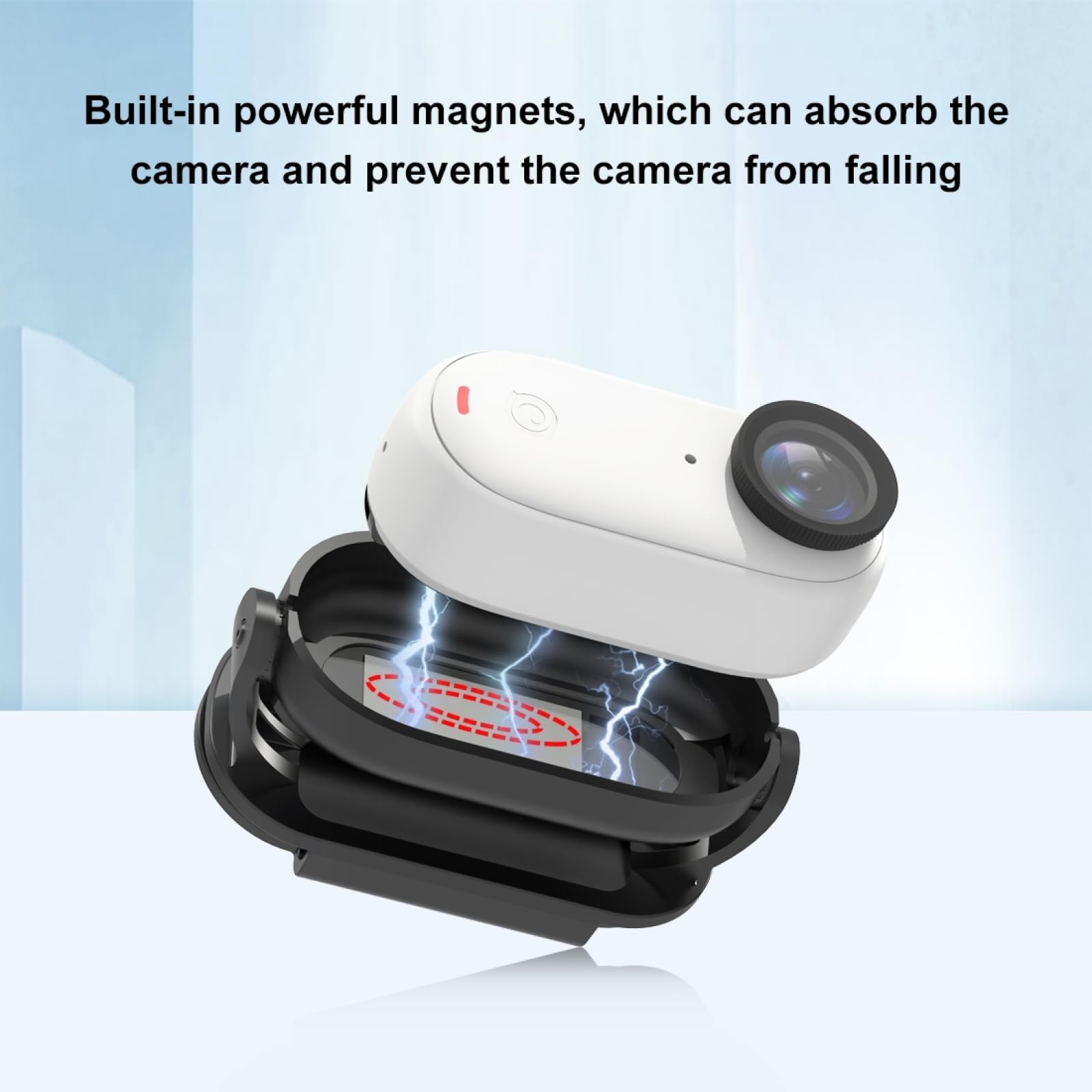 Puluz Sports Camera Magnetic Protective Fixed Bezel Cap Clip For Insta360 Go3/ Go 3S Clamp Quick Release Mount Baseball Hat Clip Mount Camera Accessory