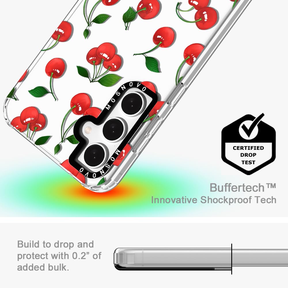 Mosnovo Case For Samsung Galaxy S23 Fe, [Buffertech 6.6Ft Military-Grade Drop Protection] [Anti Peel Off Tech] Clear Tpu Bumper